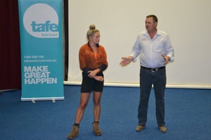 Female Apprentice Tayla Promotes 'Try-a-Trade' Day